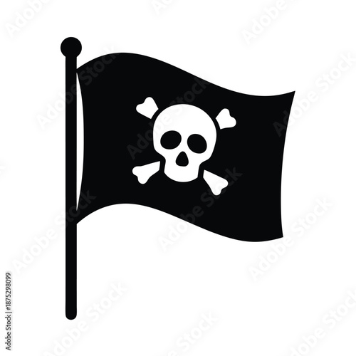 Pirate Skull Flag Symbol