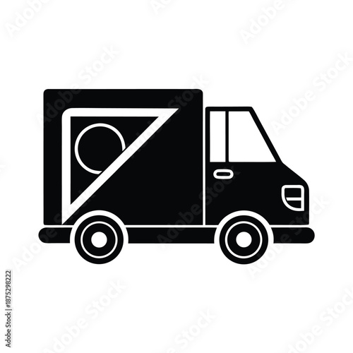 Pizza Delivery Truck Icon