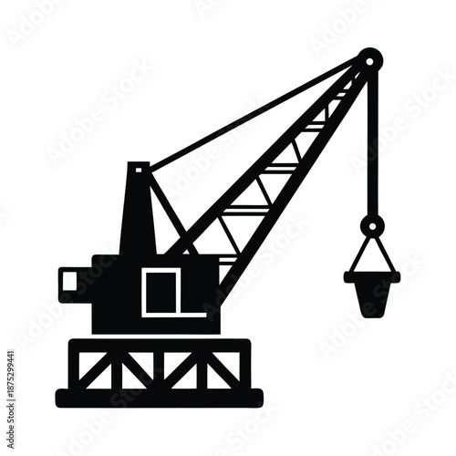Port Crane Industrial Icon