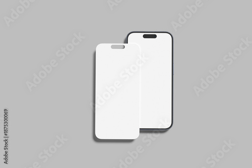 phone screen presentation blank mockup