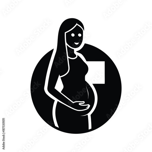 Pregnant Woman Healthcare Icon
