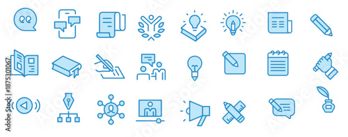 storytelling icons vector design