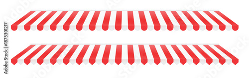 striped shop window tent set store awning pattern