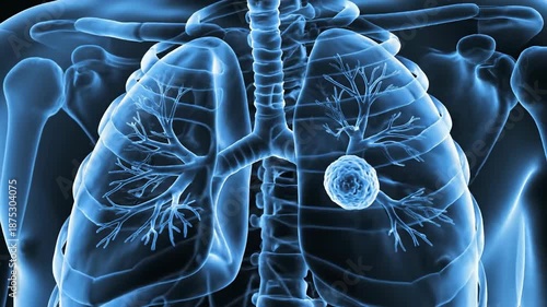 Medical x ray of human torso showing internal organs and skeletal structure