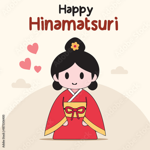 Happy Hinamatsuri post design
