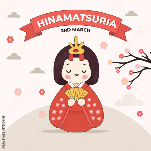 Happy Hinamatsuri post design