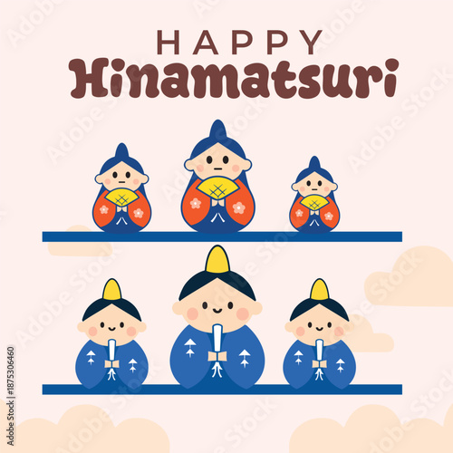Happy Hinamatsuri post design