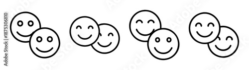Smiling face vector graphics illustration happy emoji design cheerful expression clip art drawing