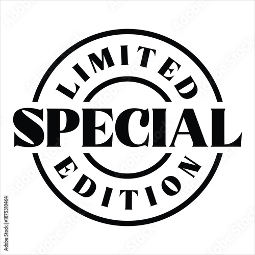 Special Edition Rubber Stamp Badge Logo