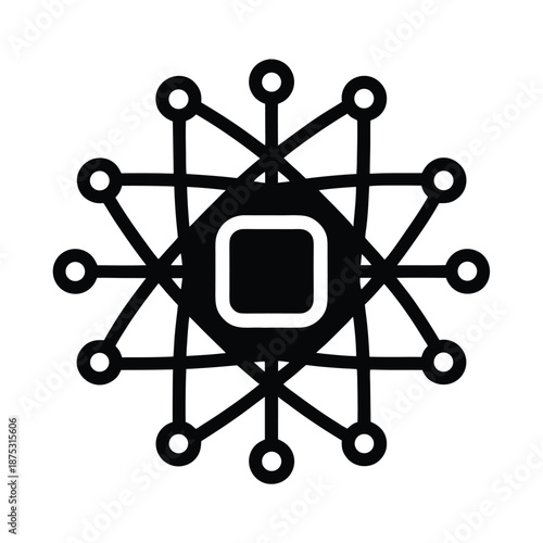 Quantum Computing Technology Icon