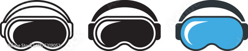 Virtual reality headset icon vector design. vr glasses symbol concept