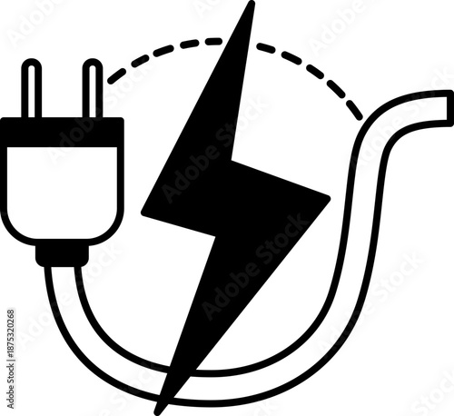 Artificial Intelligence and Circuit Icon. AI Brain, Microchip, Digital Technology Symbols. Cognitive augmentation brain icon with human and circuit hemispheres.
