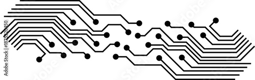 Artificial Intelligence and Circuit Icon. AI Brain, Microchip, Digital Technology Symbols. Cognitive augmentation brain icon with human and circuit hemispheres.