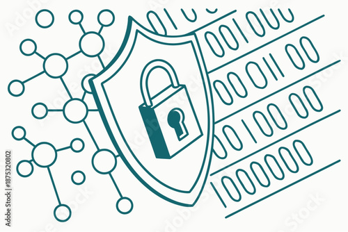 Cyber Security and Data Protection Vector