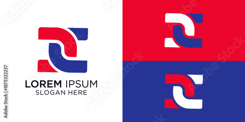 Letter  C double, U magnetic poles logo design with a modern twist, e, perfect for businesses looking for a professional brand identity or educations brands