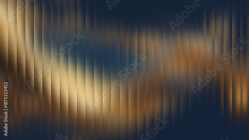 Golden light streaks across a dark blue background in an abstract illustration