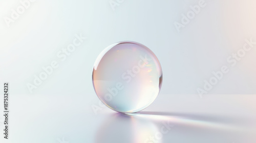 Ultra Minimal Orb With Clean Shadows And Ample Copy Space.