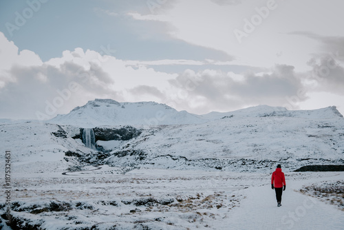Winter hiking in Iceland
