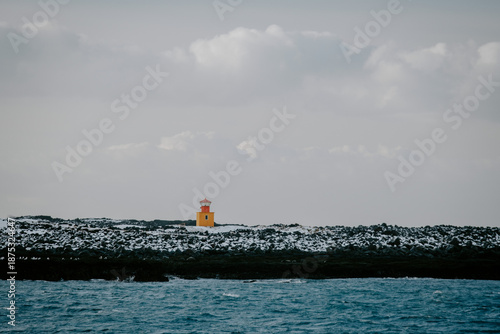 Orange Lighthouse Iceland