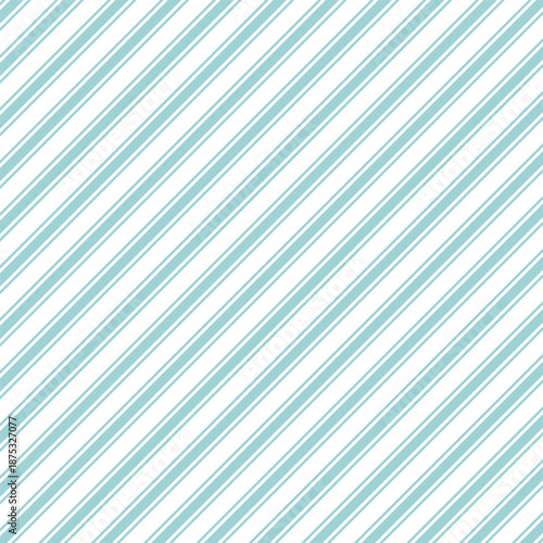 Diagonal teal and white stripes pattern simple and clean background for design textile and wallpaper EPS Vector