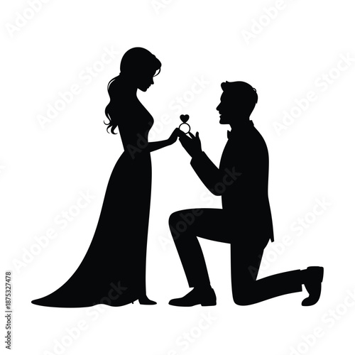 man proposing to woman with a ring