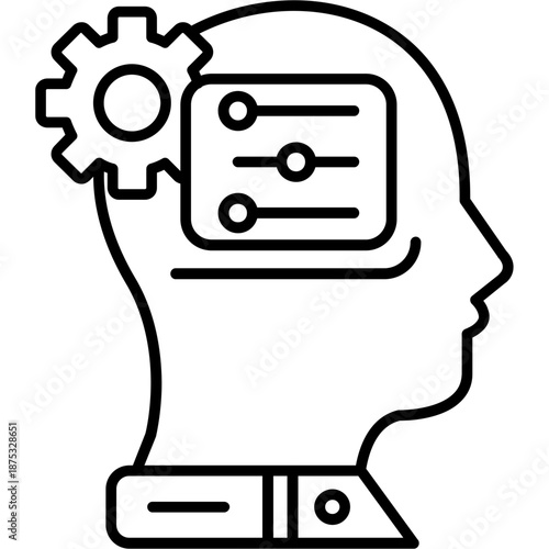 Self Control Outline Icon