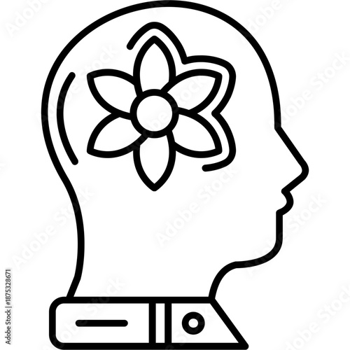 Mindfulness Outline Icon