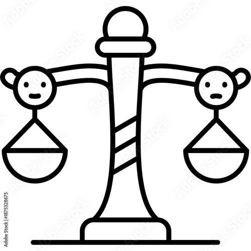 Emotional Balance Outline Icon