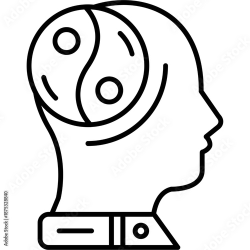 Inner Peace Outline Icon