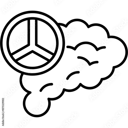 Peaceful Mind Outline Icon