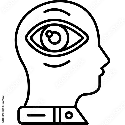 Understanding Eyes Outline Icon