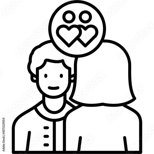 Emotional Supportive Outline Icon