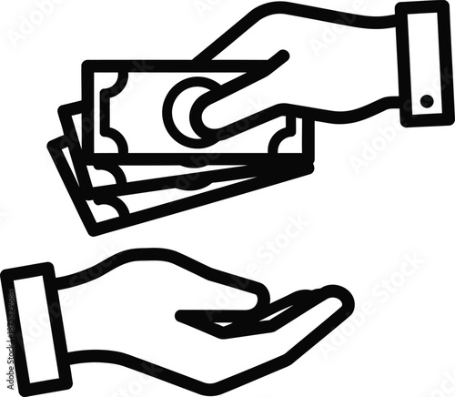 Handshake business agreement vector illustration
