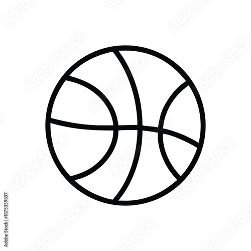 Basketball Ball Vector Icon Illustration