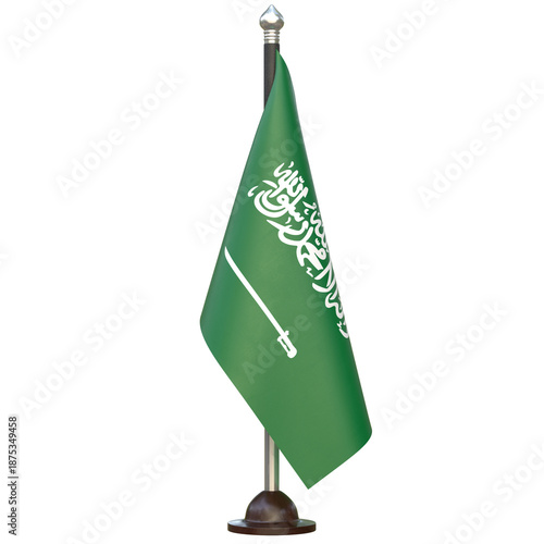 Saudi Arabia Cloth Country Flag Desk Stand