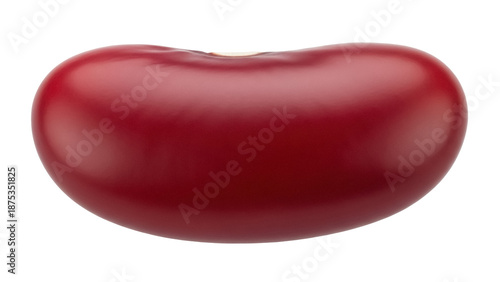 Schilderij op canvas Red kidney bean isolated PNG on transparent background, nutritious legume for he