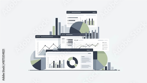 Data Overload and Information Chaos Concept for Business Presentation
