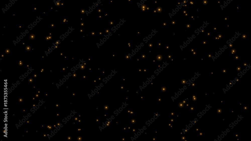 Dust particals flying against black background. Snowflakes overlay ...