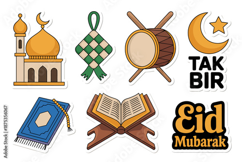 Eid Mubarak Stickers Collection