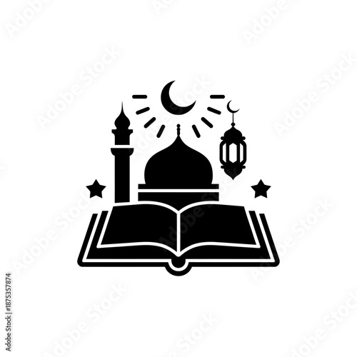 Islamic Mosque and Holy Book