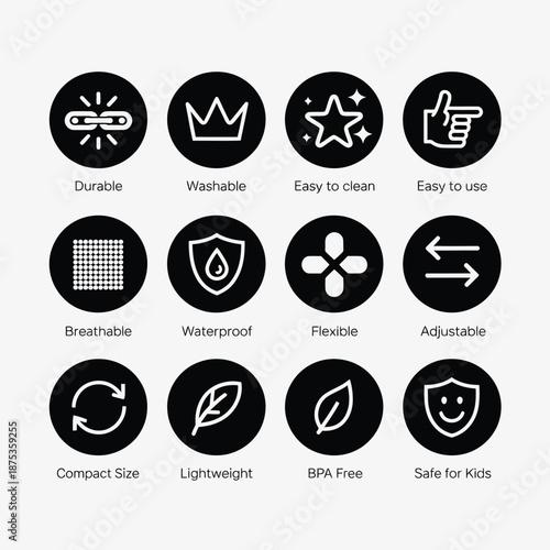 infographic highlighting key features and benefits of a product