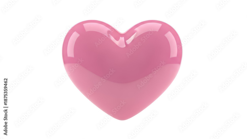 Fototapeta premium pink love isolated on white a transparent background