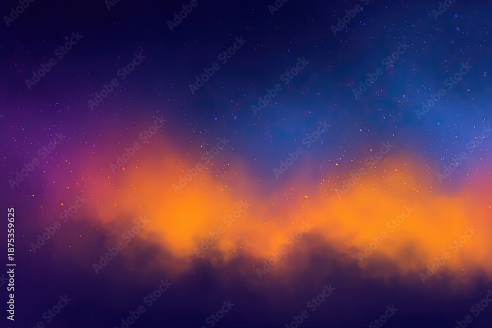Fototapeta premium Vibrant Night Sky Abstract Background
