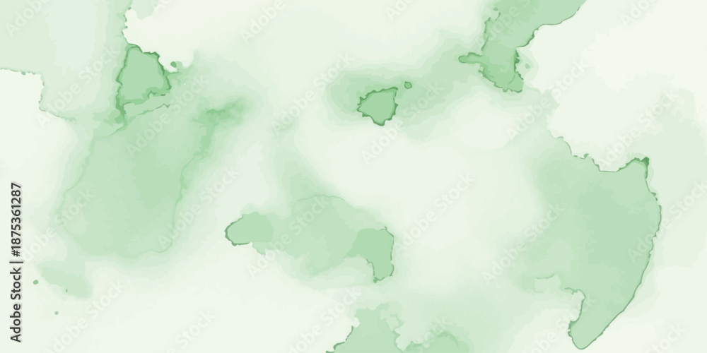 Obraz premium Soft sage green abstract watercolor background texture Vector graphic with organic flow and liquid ink wash effect