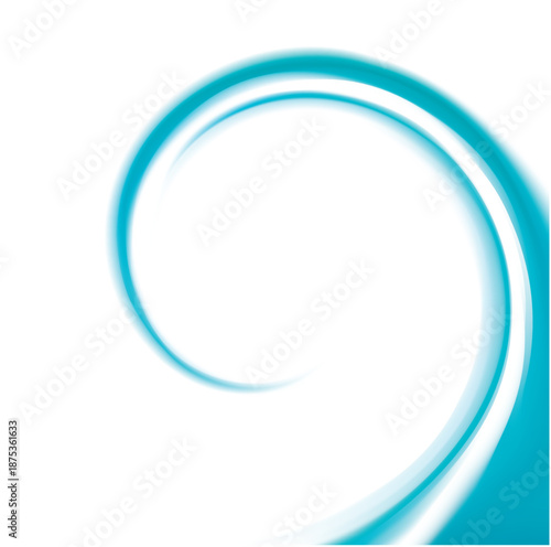 Vibrant tiffany big helix rotary vertigo curvy twister move spray bend eddy graphic surface. Volute torsion gyrate flow cool shiny pure bright celeste color text space glow white center design concept