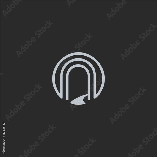 Archway logo in clean and simple line art style.