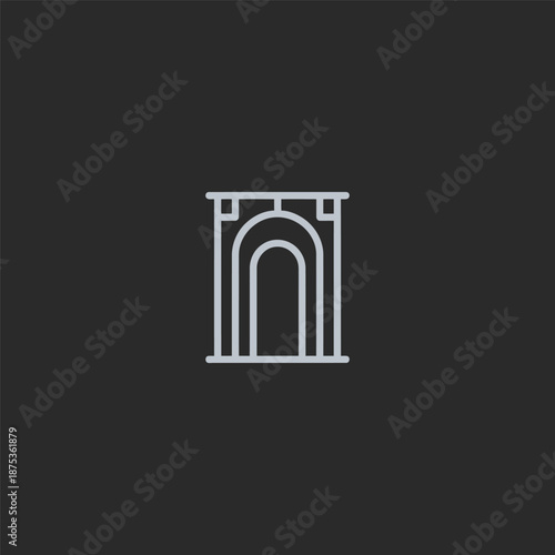 Archway logo in clean and simple line art style.