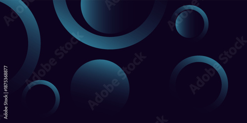 Minimalist deep blue premium abstract background with luxury geometric dark shapes. Exclusive wallpaper design for poster, brochure, presentation, website etc. - Vector