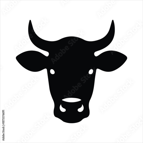 cow isolated on white background