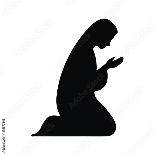 silhouette of a pregnant woman